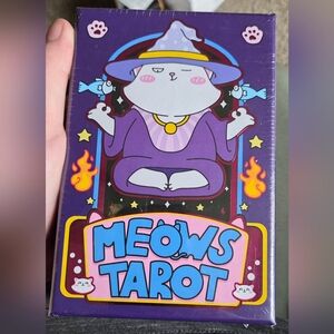 Meows Tarot Card Deck - Purple